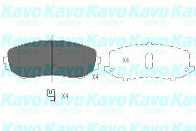 KAVO PARTS kbp8512 -  Комплект тормозных колодок, дисковый тормоз